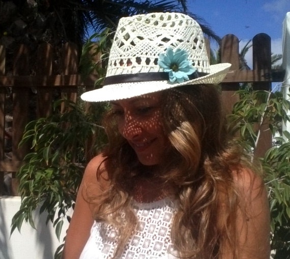 Boho Hats for Women Bohemian Straw Sun 