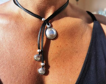 Y-lariat halsband med berlock födelsedagspresent till hennes mamma eller mormor • Personliga presenter Jubileumspresent • Boho smycken Bästsäljande varor
