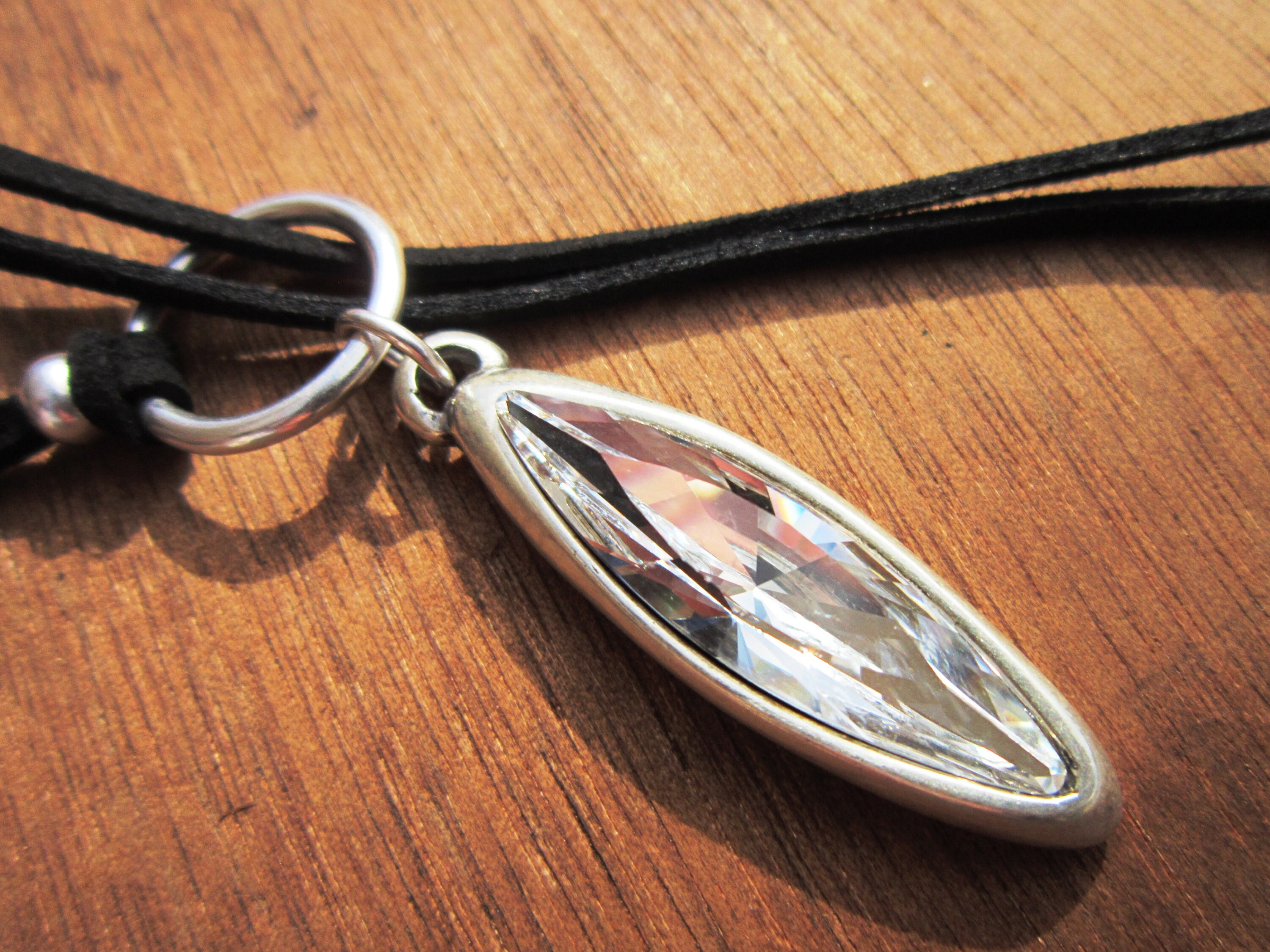 Silver Beaded Crystal Necklace Boho Jewelry Necklaces for Etsy