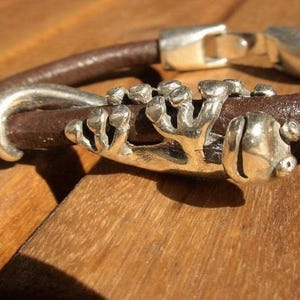 Custom Charm Silver Beaded Bracelet with Lizard • Bohemian Handmade Jewelry • Personalized Custom Jewelry Gift for Her • best selling items