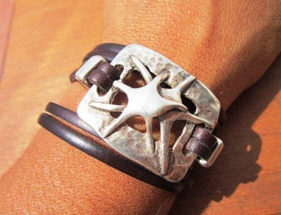 Leather & Silver Bracelets for Women • Matching Couple Bracelets • Custom bracelet Gift for women • Best Selling Items jewelry by Kekugi