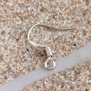 sterling silver charm drop earrings