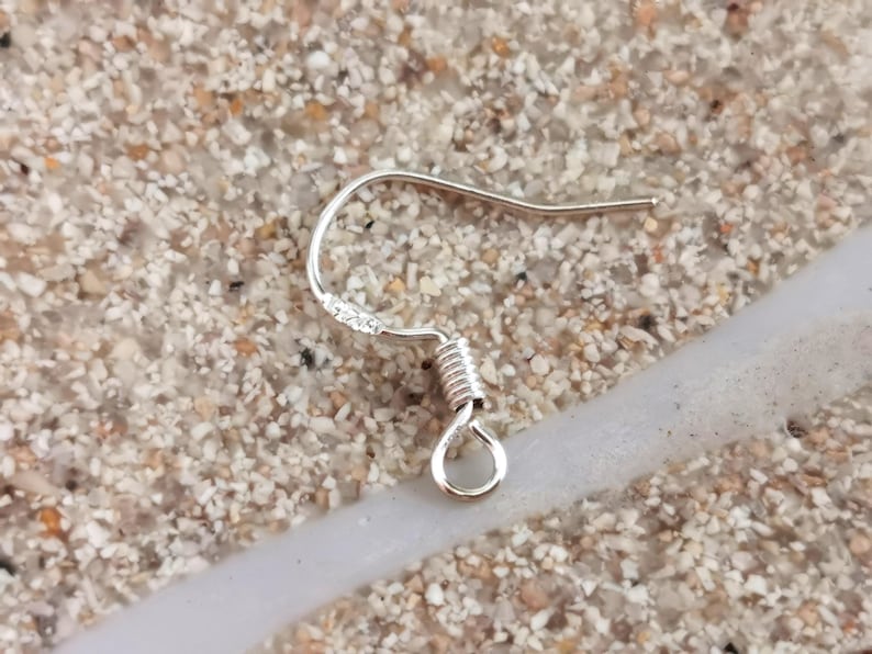 sterling silver charm drop earrings