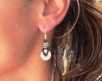 small  earrings, tiny Sterling silver earrings, drop earrings, hypoallergenic earrings, silver earrings, silver jewelry, jewelry