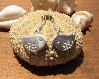 Bird earrings for women, silver drop earrings, dangle earrings, silver earrings, drop earrings, cute earrings, earrings for women