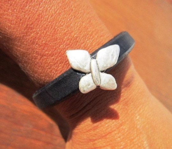 Beaded silver butterfly Bracelet Personalized Gifts • Custom Bracelet • Personalized Handmade bohemian Jewelry Gift for Her by Kekugi