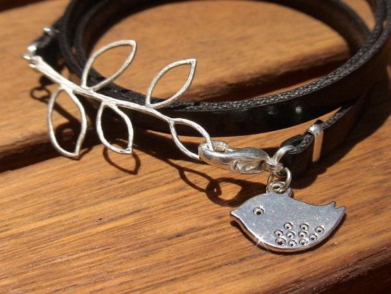 Custom Charm Silver Beaded Bracelet • Bohemian Handmade Jewelry • Personalized Custom jewelry Gift for Her & Birthday Gift by kekugi