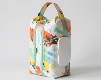 Handmade Diaper Wipes Bag | Toy Story Organizer Pouch
