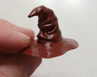 Miniature 3D Printed Wizard Sorting Hat, Wizarding World Witch Hat, Potterhead Gift, Doll House Magic Hat