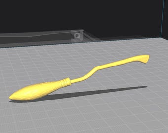 Miniature Witch or Wizard 3D Printed Broom STL, Broom 2000, Potterhead Gift, Doll House Magic Broom