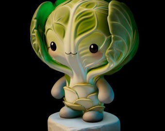 3D STL File Miniature Sprout Scout | Miniature Plant Creature Figurine | 3D Printable Figurine |