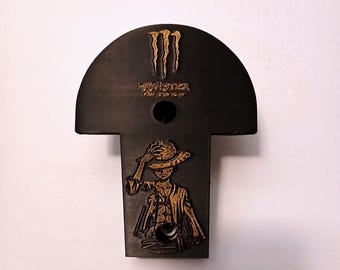 Soporte de pared para casco de motocicleta: soporte personalizable con diseño en relieve personalizado. Soporte para casco para organizador de garaje y equipo de motociclista.