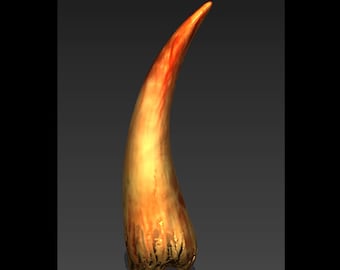 Basilisk Tooth Replica Prop – 3D Printed Wizarding World Inspired Chamber of Secrets Fang, 8 Inch Collectible Display Piece