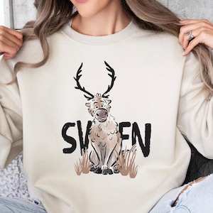 Disney Sven Shirt, Frozen T-Shirt, Family Vacation Tee, Disneyland Trip Shirt, Frozen Sven Tee, Gift for Frozen Fans, Matching Sweatshirt