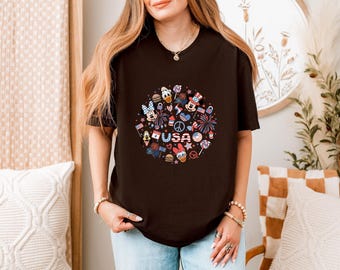 Comfort Colors® Mickey and Friends Shirt,4th of July Mickey and Friends,Disney Patriotic Shirt, Disney Trip Shirt,Disney 4th of July Shirt