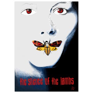 Movie poster Silence of the Lambs Movie Poster - Classic Horror Wall Art - Perfect Gift for Movie Lovers