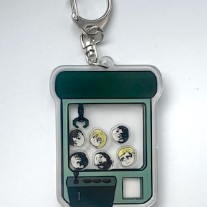 Attack On Titan Claw Machine Shaker Keychains