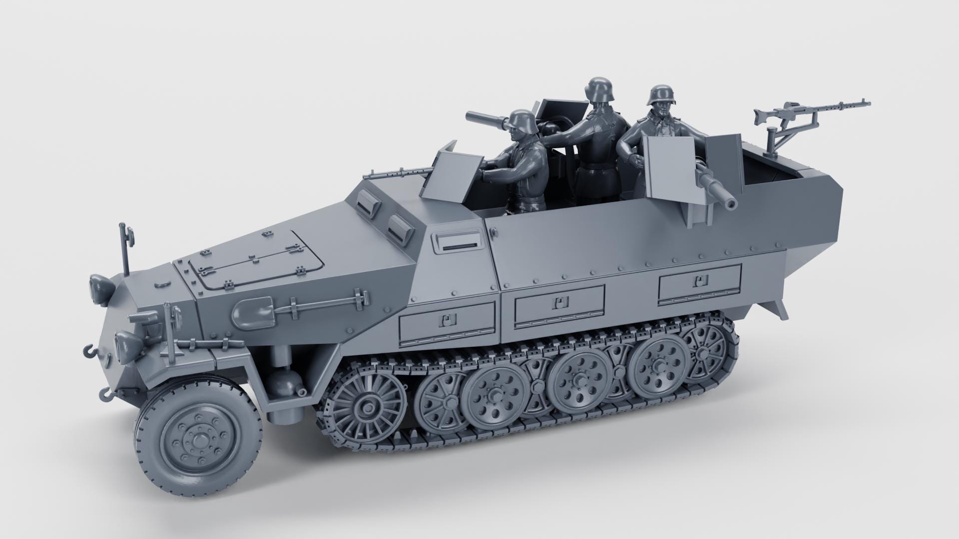 Sd.kfz.251 Half-track Variants_unpainted_german WWII (for Bolt Action ...