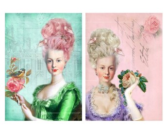 5x7 Printable Beautiful Marie Antoinette Images No.5 | Etsy