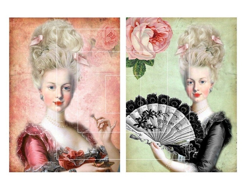 5x7 Printable Beautiful Marie Antoinette Images No.4 - Etsy