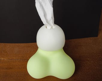 Funny Novelty Tissue Box Cover – Adult Humor Desk Decor, Gag Gift, Unique Home Accent