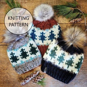 STRICKMUSTER - Gunflint Pines Strickmütze, Super Ruby Strickmütze Muster