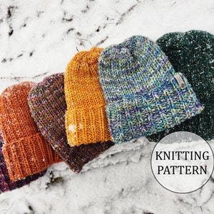 BREIPATROON, Maple Hill-hoed, volumineus gebreide mutspatroon, eenvoudig beginnerspatroon