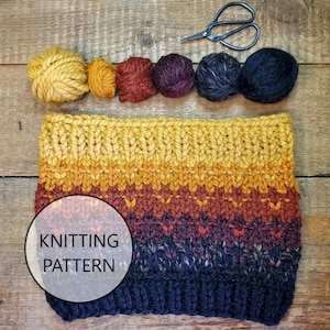 STRICKANLEITUNG - Strickmuster, Schlauchschal, Neckwarmer Strickmuster