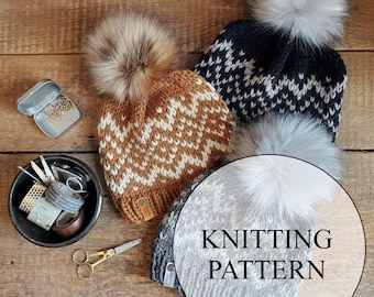 KNITTING PATTERN - The Explore More Hat, Knit Hat Pattern