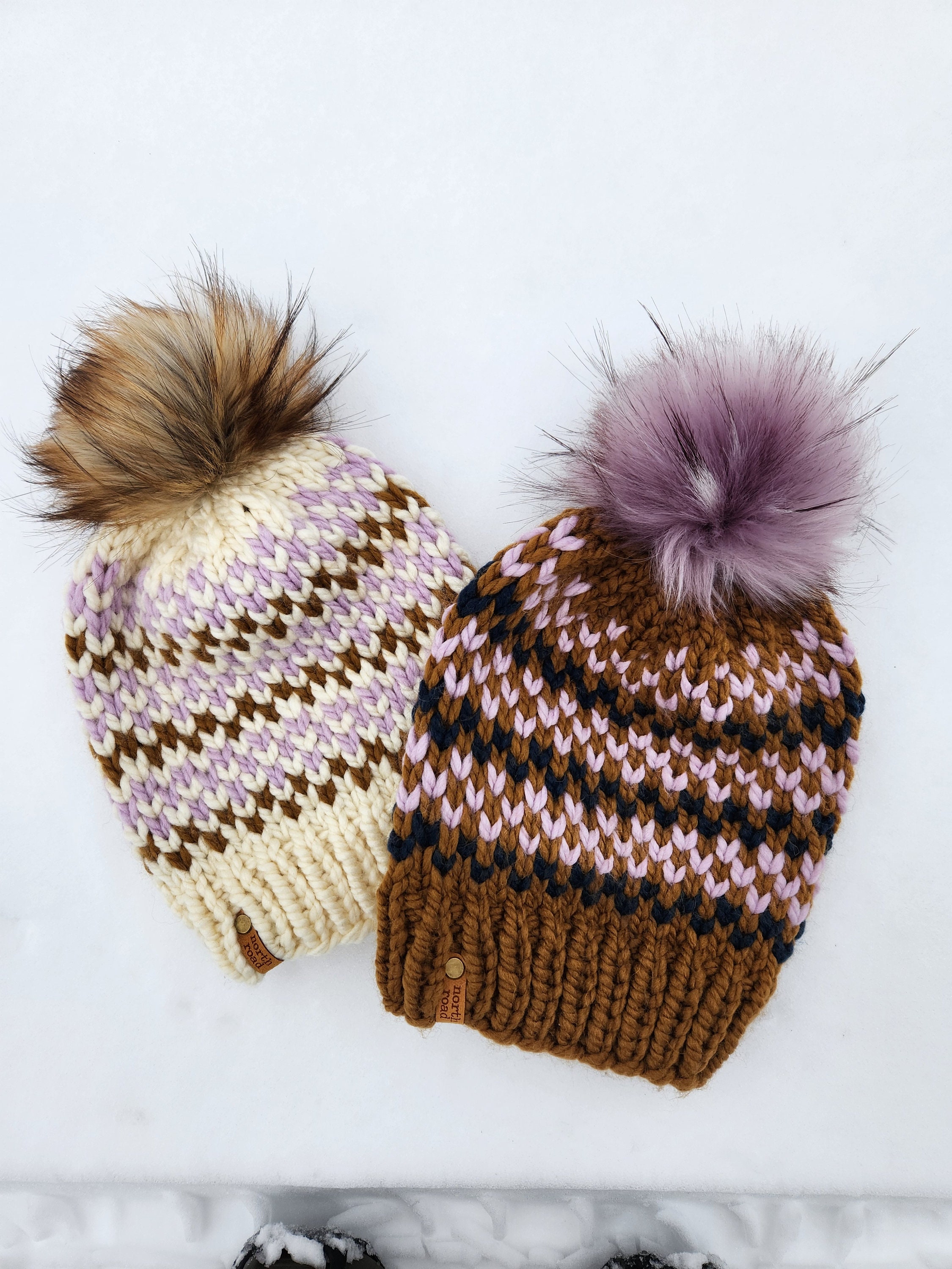 KNITTING PATTERN - Fresh Tracks Hat, Super Bulky Knit Hat Pattern - Etsy