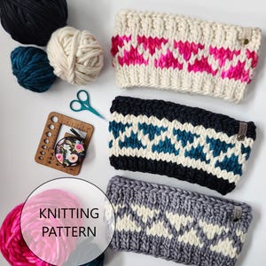 KNITTING PATTERN - Tensegrity Headband, Super Bulky Knit Headband Pattern