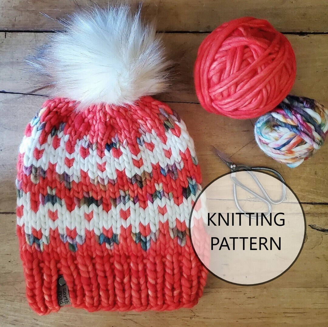 KNITTING PATTERN - Shoreline Hat, Super Bulky Knit Hat Pattern - Etsy