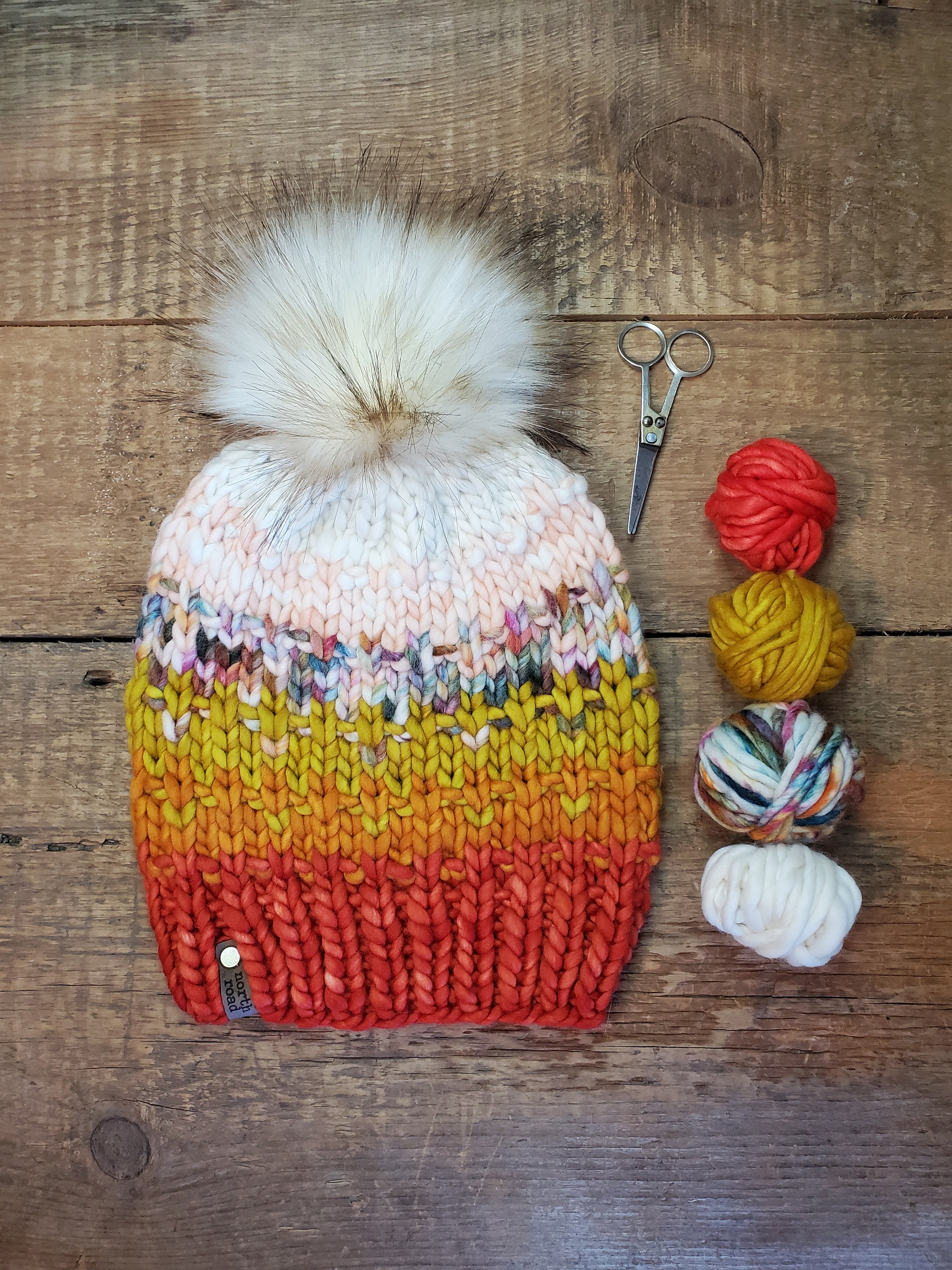 KNITTING PATTERN - the Stratification Hat, Super Bulky Knit Hat Pattern ...