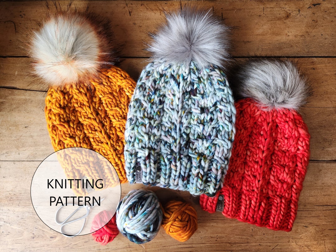 Free Knitting Bulky Beanie Knitting Pattern Free Chunky Knit Hat