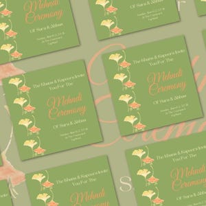 mehndi ceremony invitation