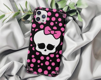 Funda para teléfono con diseño de monstruo rosa para iPhone 16 15 14 13 12 11 X Pro Plus Max, regalo de cumpleaños.