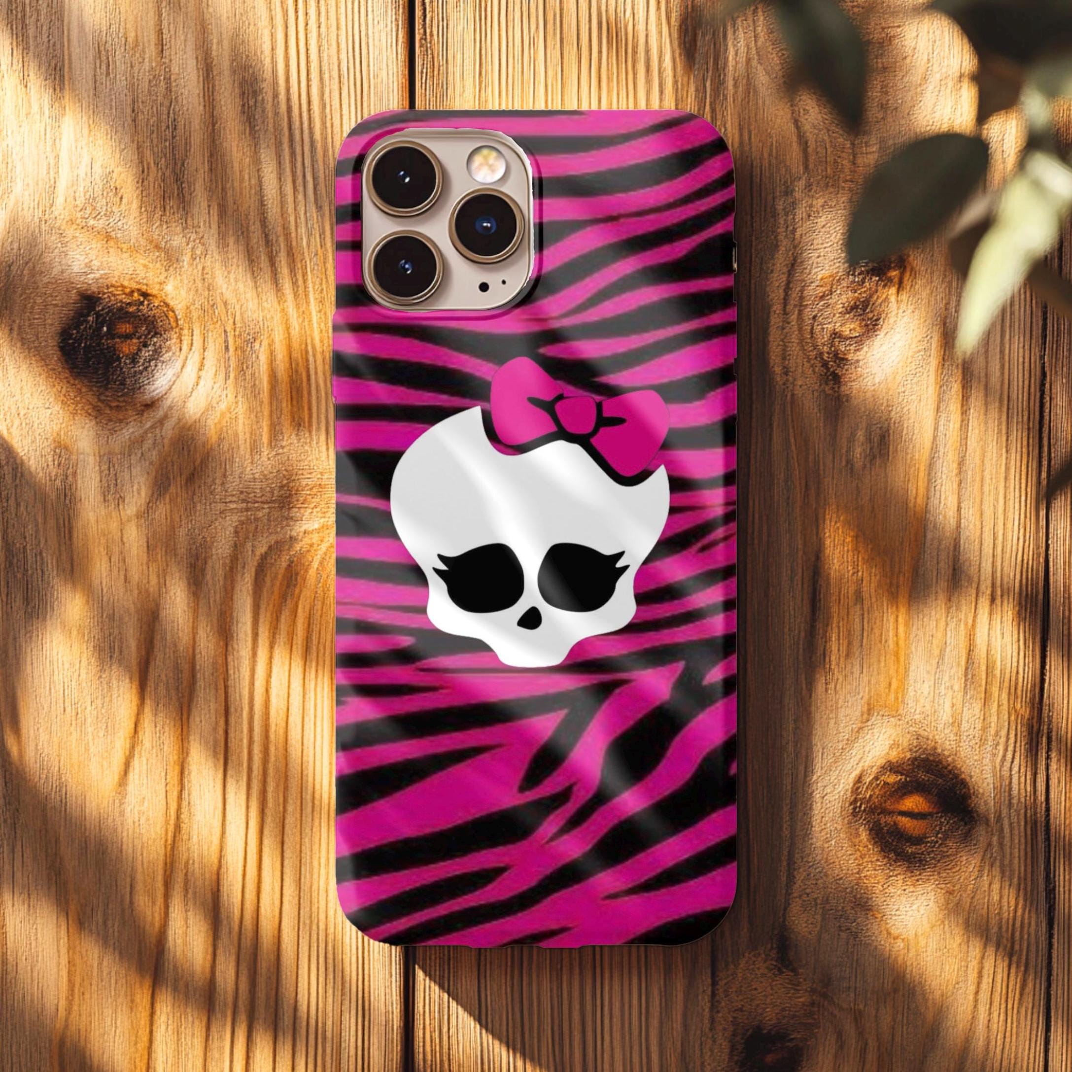 Cute Pink Cheetah Monster Phone Case iPhone 16 15 14 13 12 11 X Pro Plus  Max, Birthday Gift - Etsy
