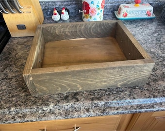 Pan Holder | Farmhouse Kitchen Tray with Handles | Wedding Gift | Entertaining & Catering Tray