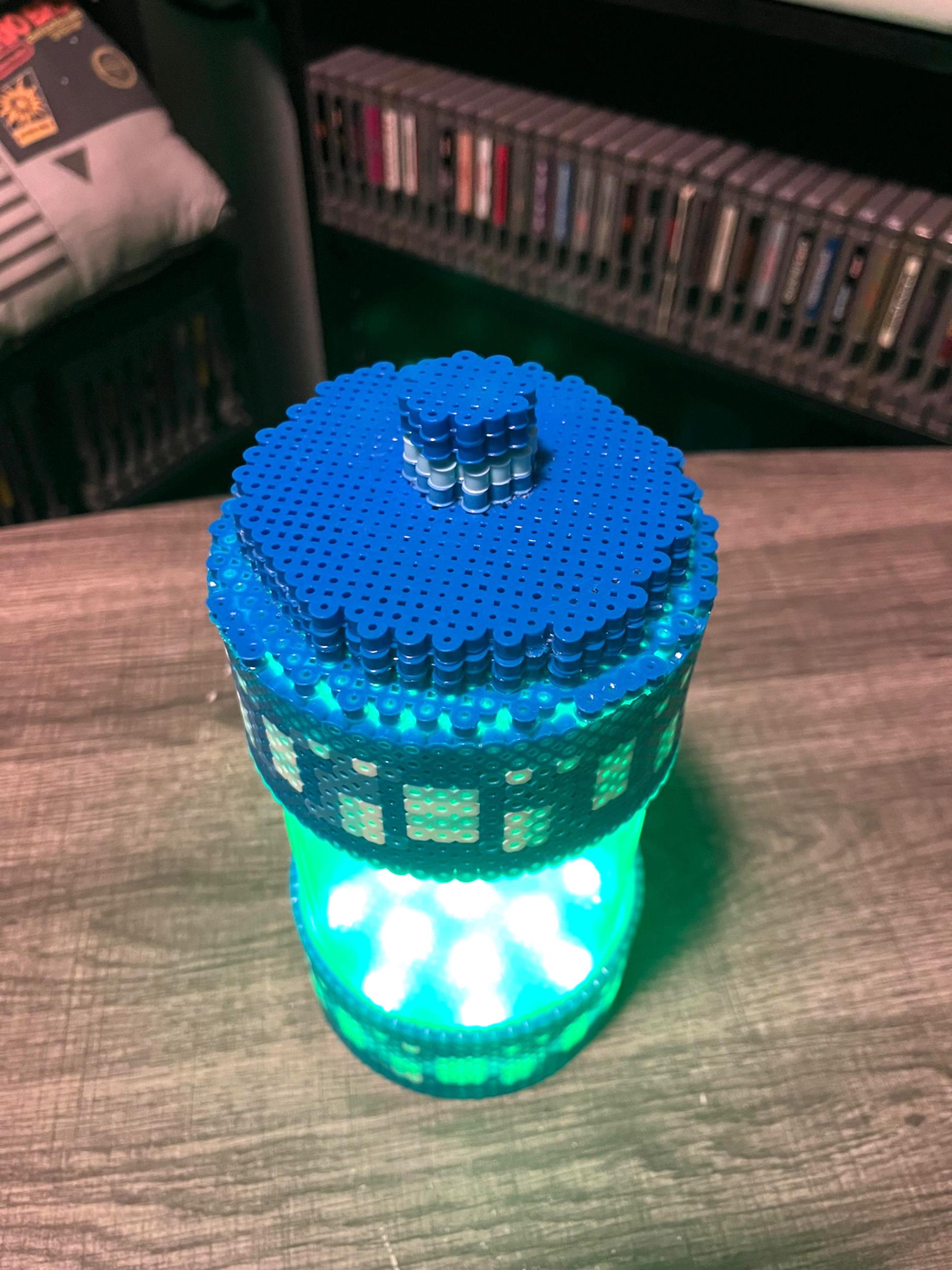 Super Metroid Larva Container/led/glow in the Dark/ *this Plays the ...
