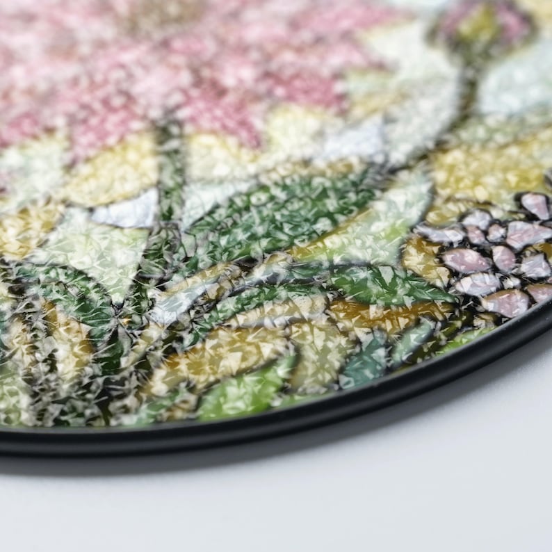 a close up of a plate on a table