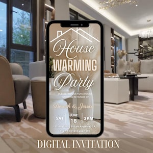 House warming party invitation, animated house warming invitation, new apartment invitation, digital invitation