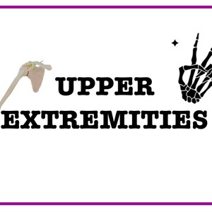Tarjetas didácticas de rayos X de las extremidades superiores