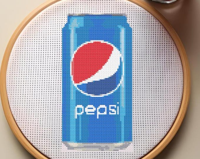 Pepsi – Cross Stitch Pattern – PDF INSTANT DOWNLOAD