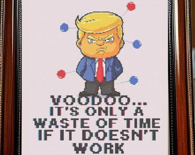 Voodoo… It’s Only a Waste of Time If It Doesn’t Work – Cross Stitch Pattern – PDF INSTANT DOWNLOAD