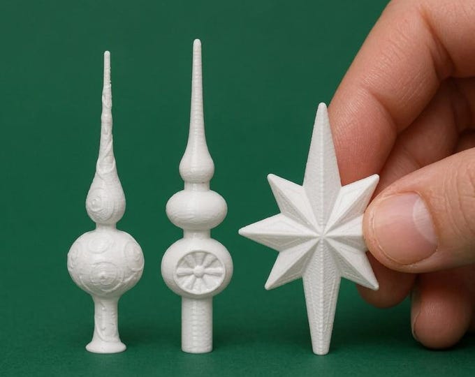 1:12 Scale Miniature Christmas Tree Toppers