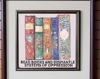Read Books & Dismantle Systems – Cross Stitch Pattern (Digital Download)