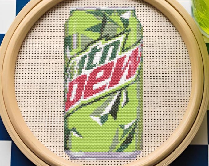 Mountain Dew – Cross Stitch Pattern – PDF INSTANT DOWNLOAD