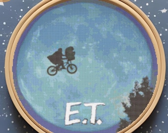 E.T. Inspired Cross Stitch Pattern | Digital Download