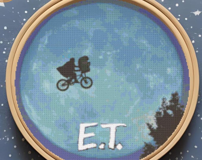 E.T. Inspired Cross Stitch Pattern | Digital Download