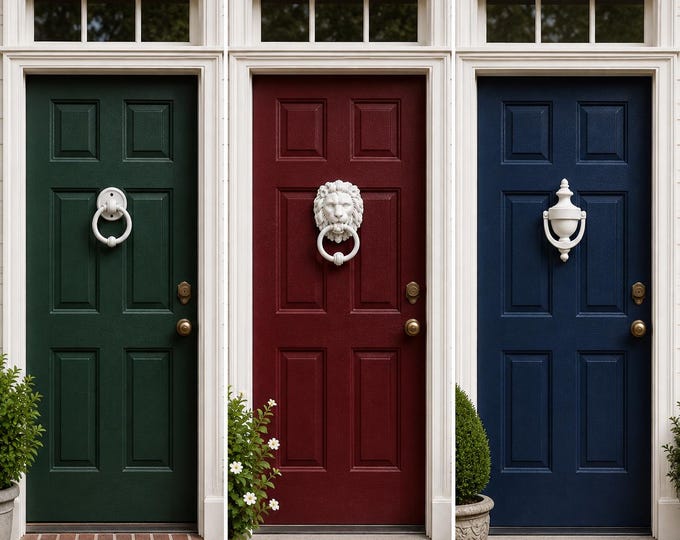 1:12 Scale Miniature Door Knockers – Choice of 3 Styles | Physical Dollhouse Hardware